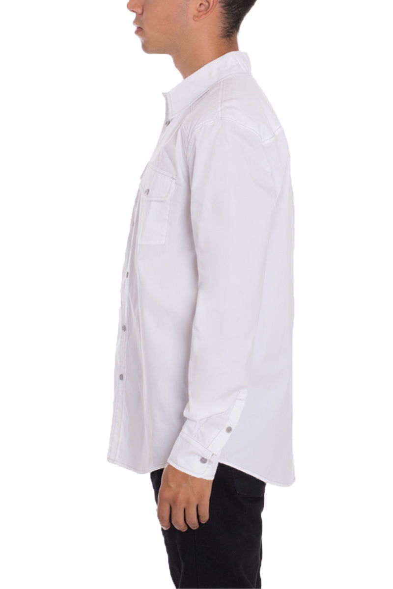 Weiv Long Sleeve Shirts White-1