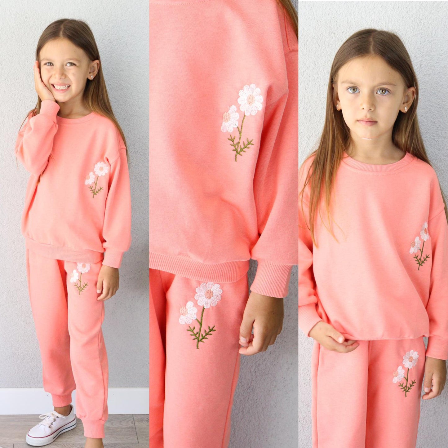 Soft Flower Casual Jogger Set-2