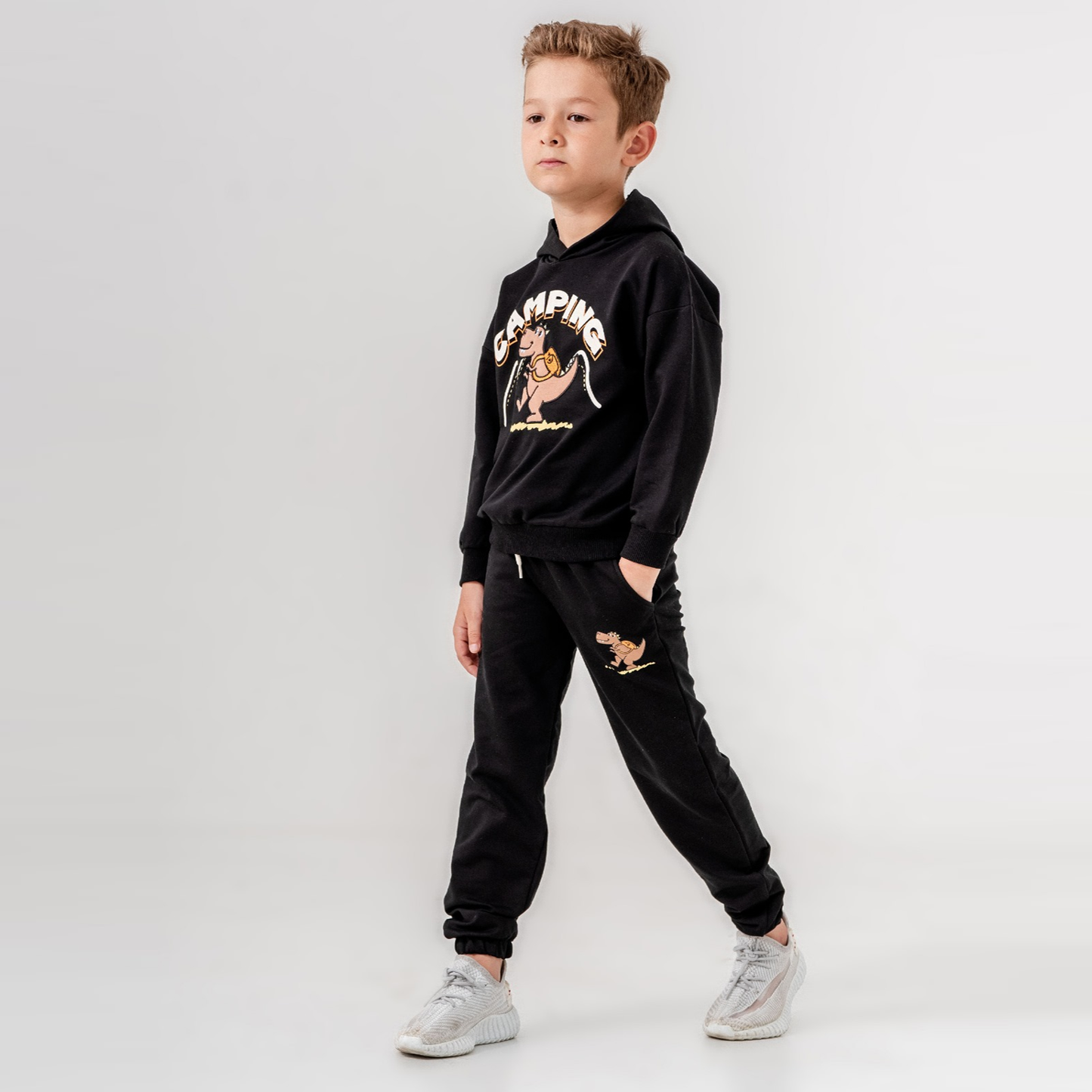 Camping Boy Cotton Joggers Set-0