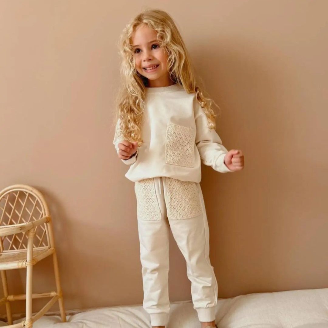 Fancy Lace Girls Stylish Set-2