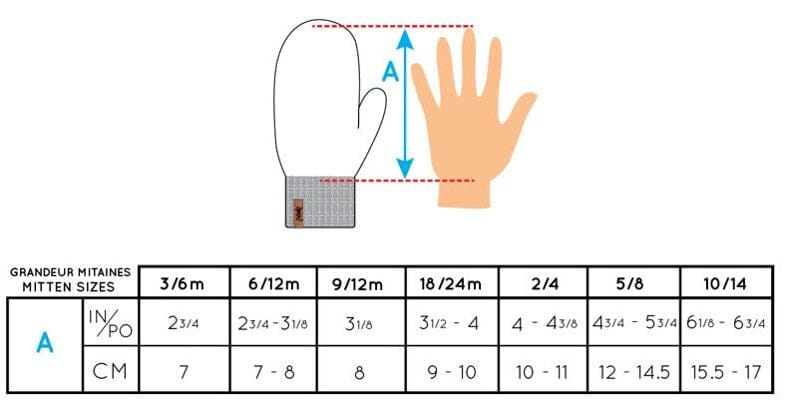 Lined Baby Mittens White Asparagus-3