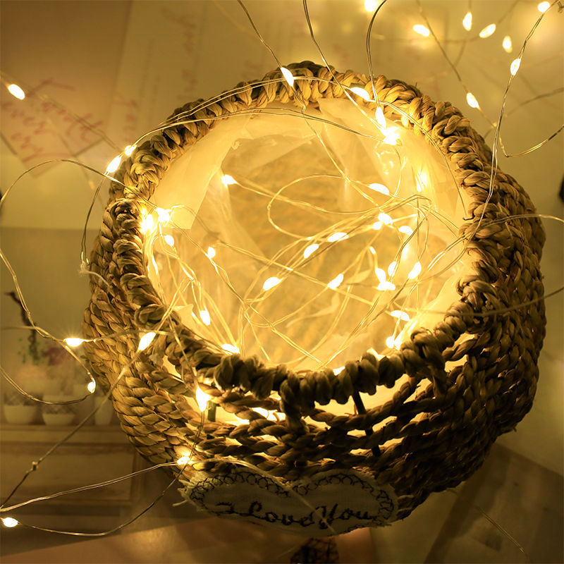 1pc Creative String Lights For Bedroom, Party, Wedding, For Outdoor Camping Hiking, Christmas Halloween Decoration, Lights 1m10/2m20/3m30/5m50/10m100LED, Gifts For Mom, Mother's Day, Ramadan Valentine's Day Decoration