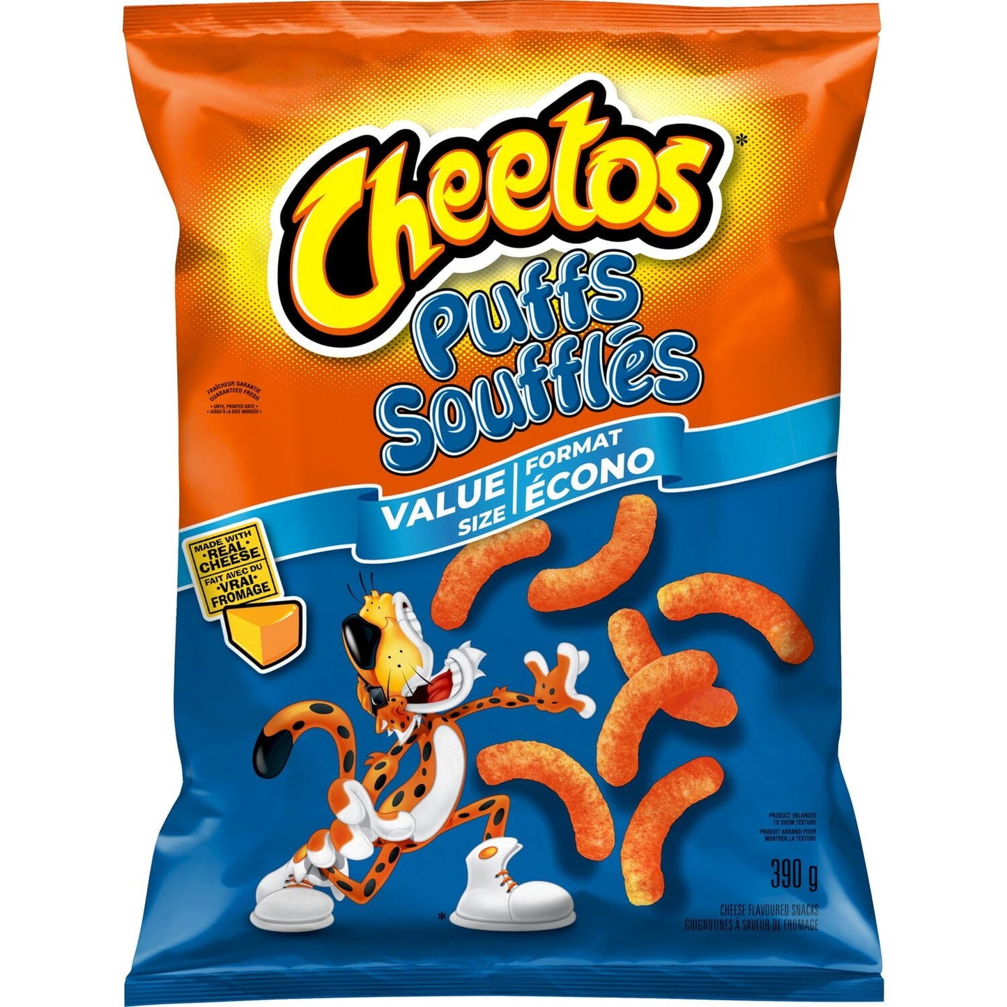 Snack Cheese Puffs - 8 x 390 g - Cheetos - Restaurant and Foodservice Ingredients - Canadian Distribution-0