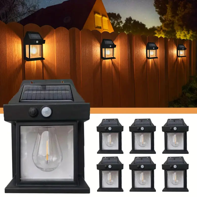 Solar Wall Lanterns Outdoor with 3 Modes-1