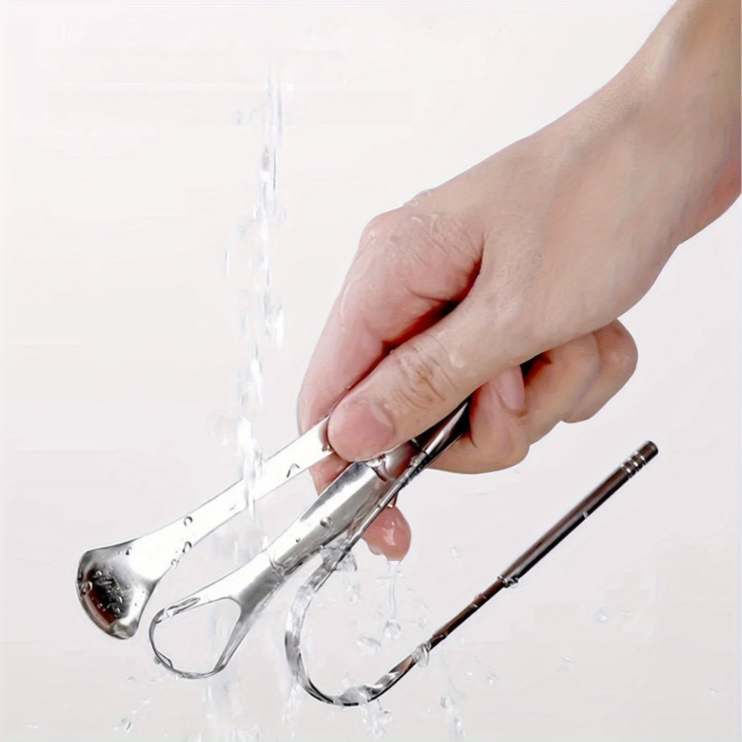 Tongue Scraper, Halitosis Reduction, Stainless Steel Tongue Cleaner, Metal Scraper, Tongue Scraper Cleaner For Fresh Breath