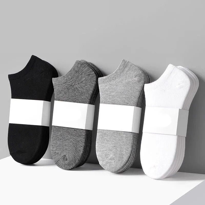 5/10/12 Pairs Comfy Ankle Socks, Solid Color Ankle Sock Pack, Women's Stockings & Hosiery