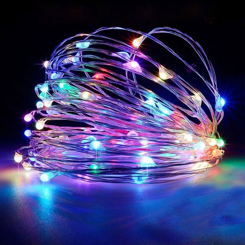 1pc Creative String Lights For Bedroom, Party, Wedding, For Outdoor Camping Hiking, Christmas Halloween Decoration, Lights 1m10/2m20/3m30/5m50/10m100LED, Gifts For Mom, Mother's Day, Ramadan Valentine's Day Decoration