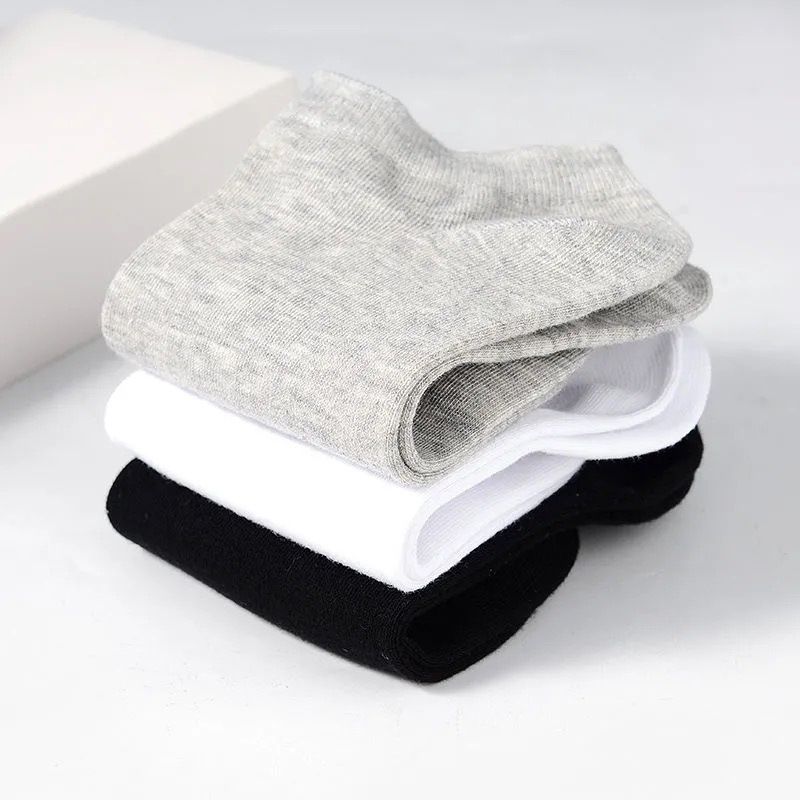 5/10/12 Pairs Comfy Ankle Socks, Solid Color Ankle Sock Pack, Women's Stockings & Hosiery