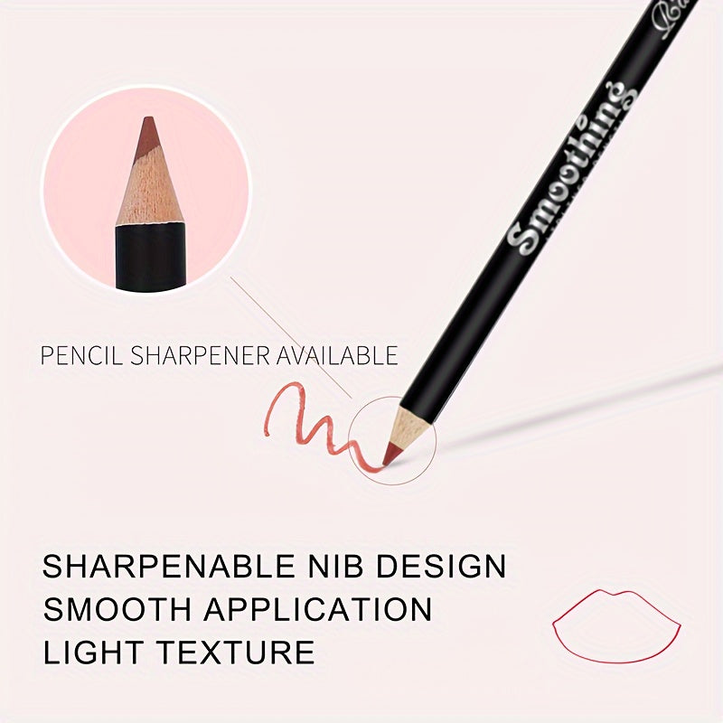 12 pcs Matte Lipstick Set with Lip Liner Pencil - Long-Lasting, Professional-Quality, Perfect for Valentine's Day Gifts