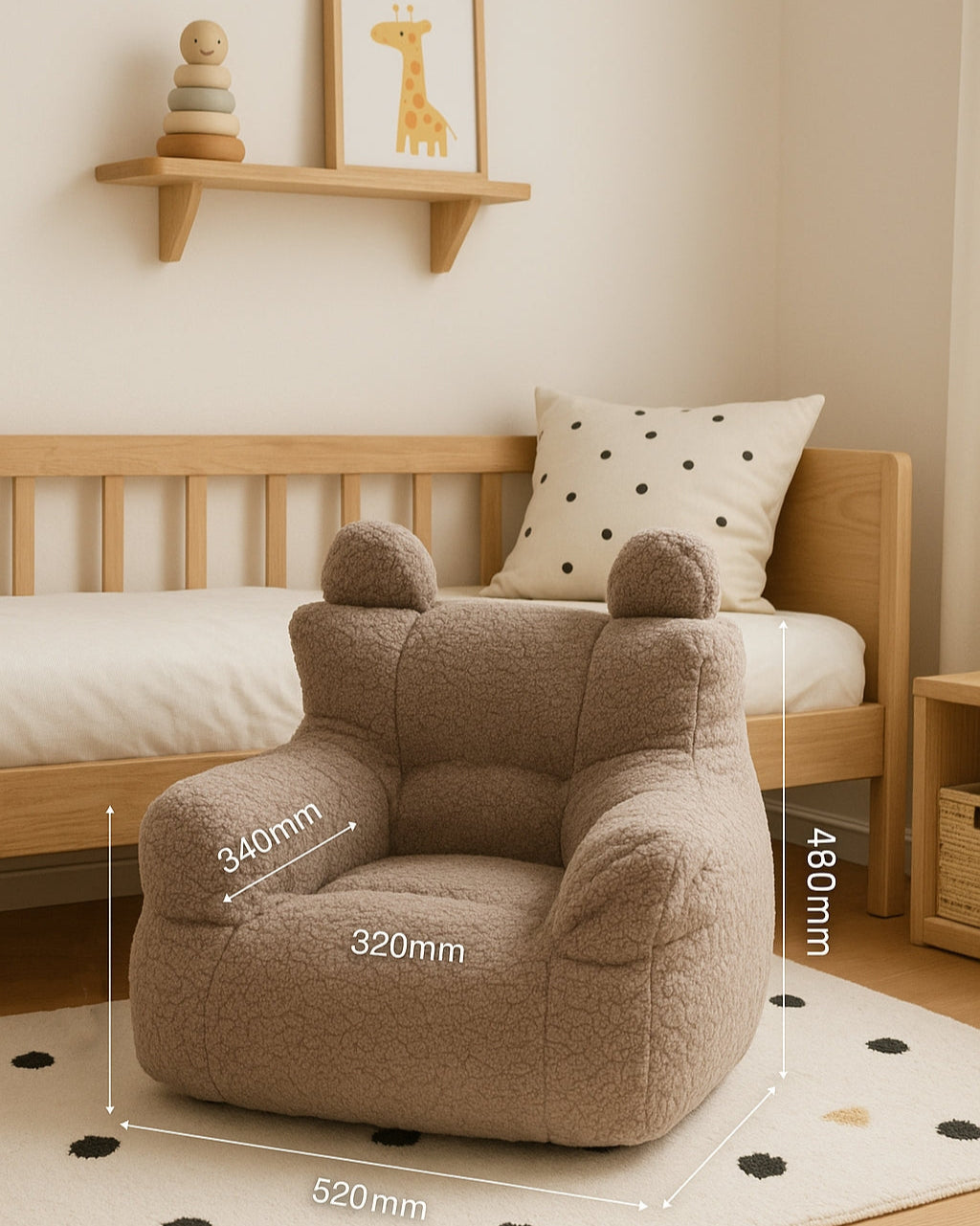 Bear Shaped Lazy Sofa Bean Bag-6