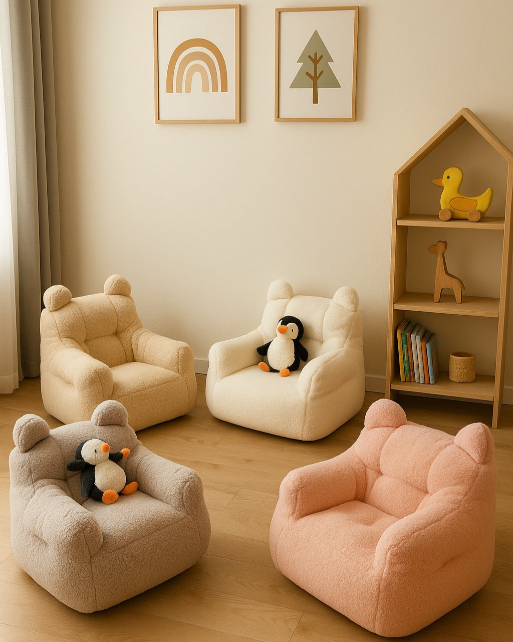 Bear Shaped Lazy Sofa Bean Bag-1