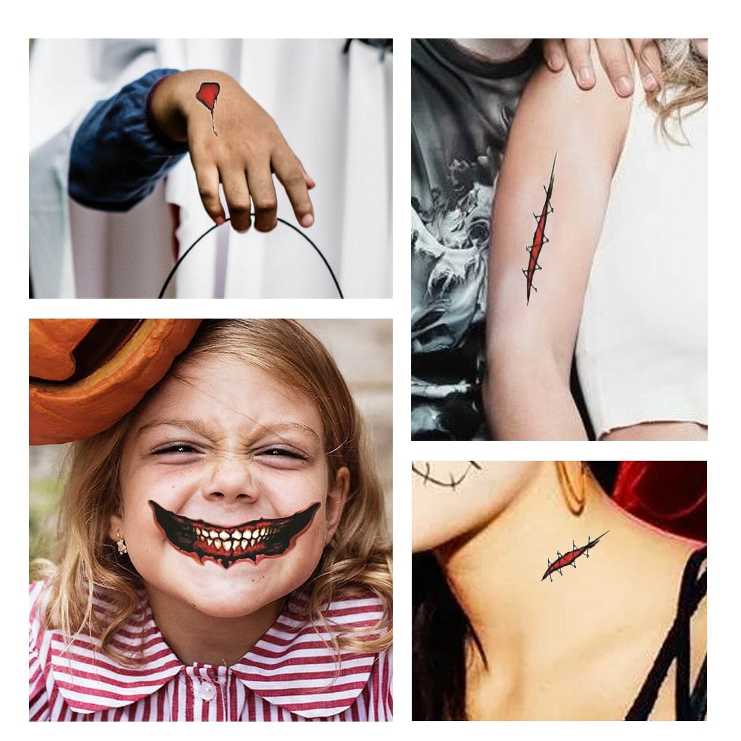 Halloween Horror Party Party Makeup Decoration Mouth Tattoo Stickers