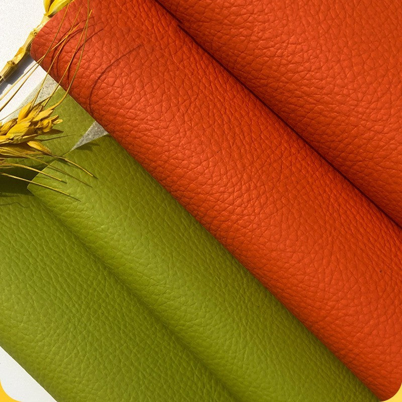 Artificial Leather Sofa Soft Bag Furniture Leather Fur Sole Lychee Pattern Leather Fabric