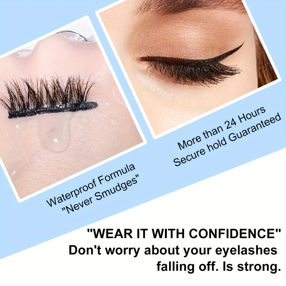 Magnetic Eyelashes With Eyeliner Kit, 5 Pairs Natural Looking Magnetic Lashes, Easy To Wear False Eyelash Set, No Glue Needed And Waterproof