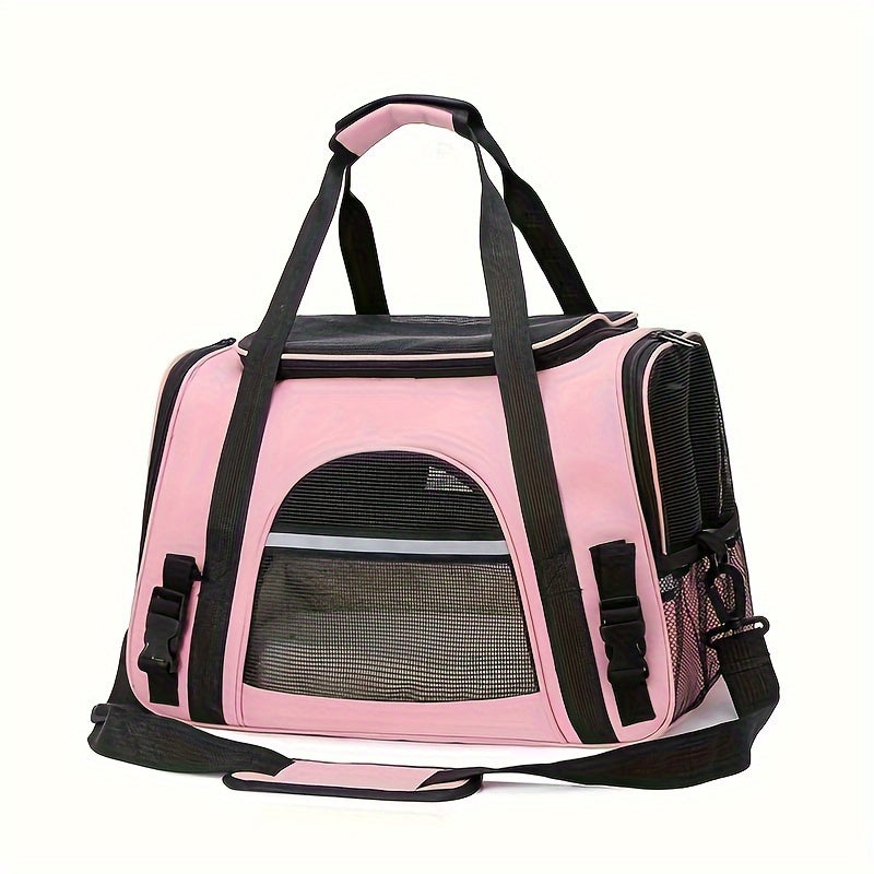 Ultra-Comfy Portable Pet Carrier Bag - Premium Plush Mat for Puppies & Kittens - Safe, Stylish & Hassle-Free Travel Solution for Outdoor Adventures