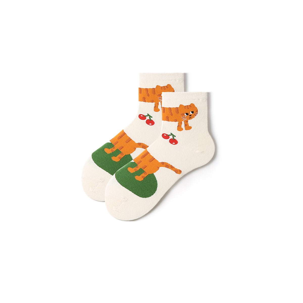 Cartoon Animals Summer Women 5pcs Low Cut Socks Set-4
