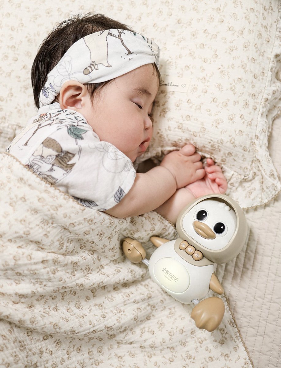 Crawling Mummy Duck Guiding Tummy Time Exercise Baby Toy-4