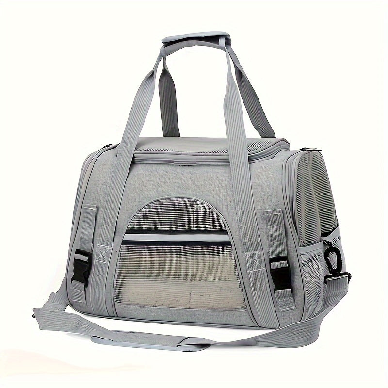 Ultra-Comfy Portable Pet Carrier Bag - Premium Plush Mat for Puppies & Kittens - Safe, Stylish & Hassle-Free Travel Solution for Outdoor Adventures
