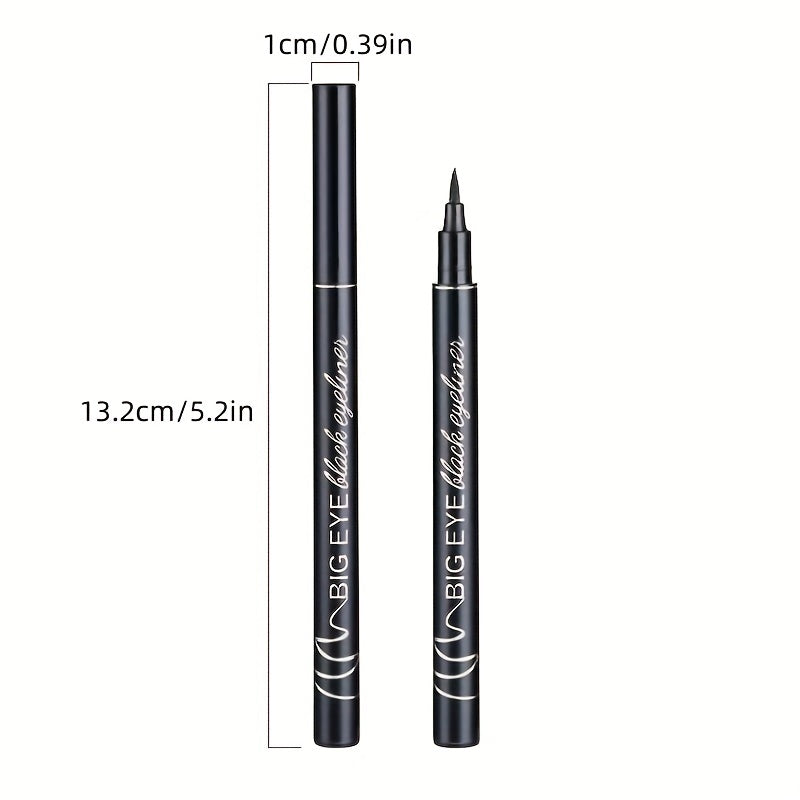 Waterproof Liquid Eyeliner, Soft Head Long Lasting Eye Liner Pen Smudge Resistant Sweat-proof Makeup Eye Liners For Women