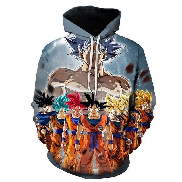 Dragon Ball Super 3D Hoodie Men /Women Spring Autumn Fashion Sweatshirt Unisex Japanese Anime Goku Print Jacket Outerwear-12