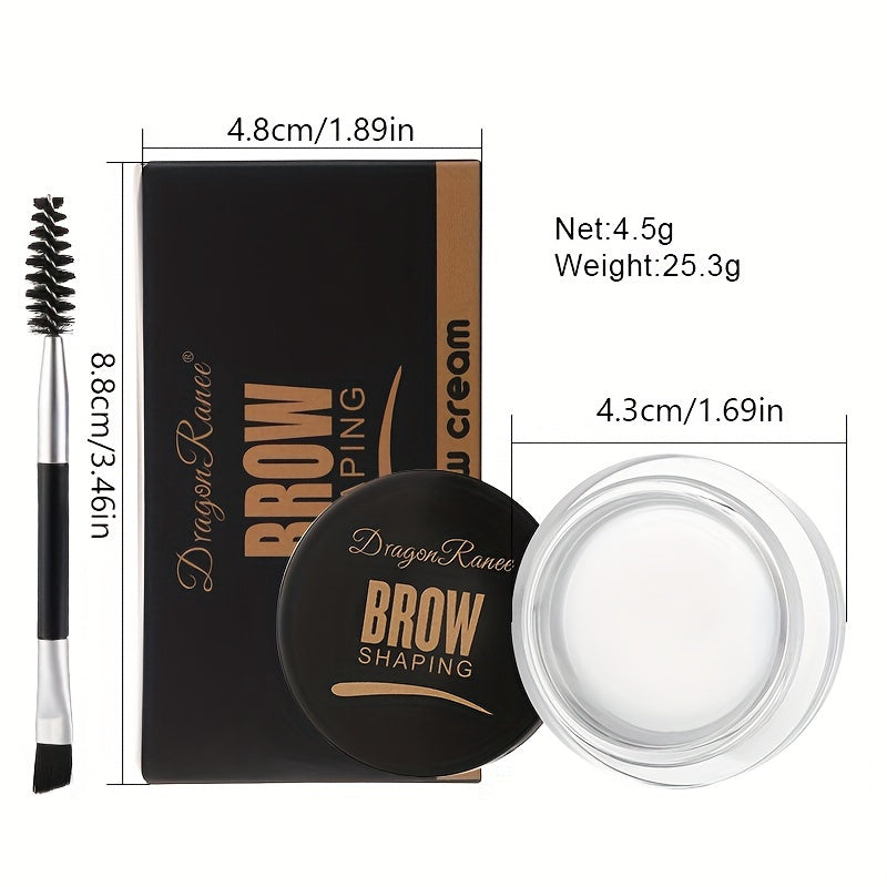 6 colors Smudge-Proof Wild Eyebrow Cream for Smooth Styling and Setting, Long-Lasting Eyebrow Pomade and Wax Dye Cream