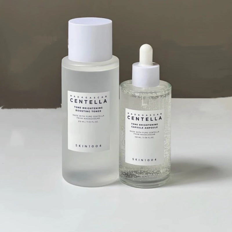Korean Centella Tone Brightening Toner Facial Calming Moisturizing Serum Cream Gentle Cleanser Skincare Original Products Set