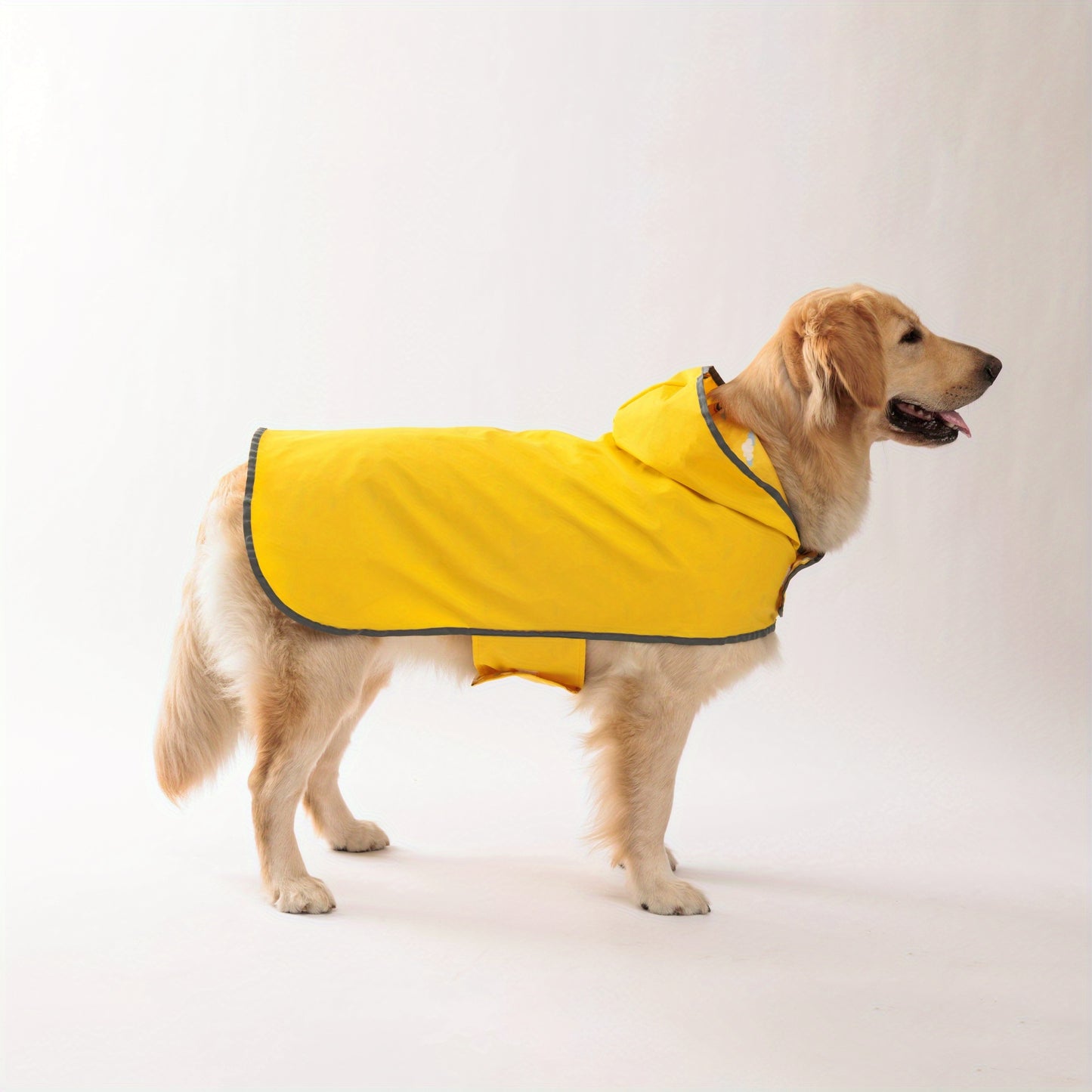 PETS TALE Reversible Waterproof Dog Raincoat - 1pc Polyester Pet Jacket with Duck Print - Machine Washable, Adjustable Straps for Small to Extra Large Breeds