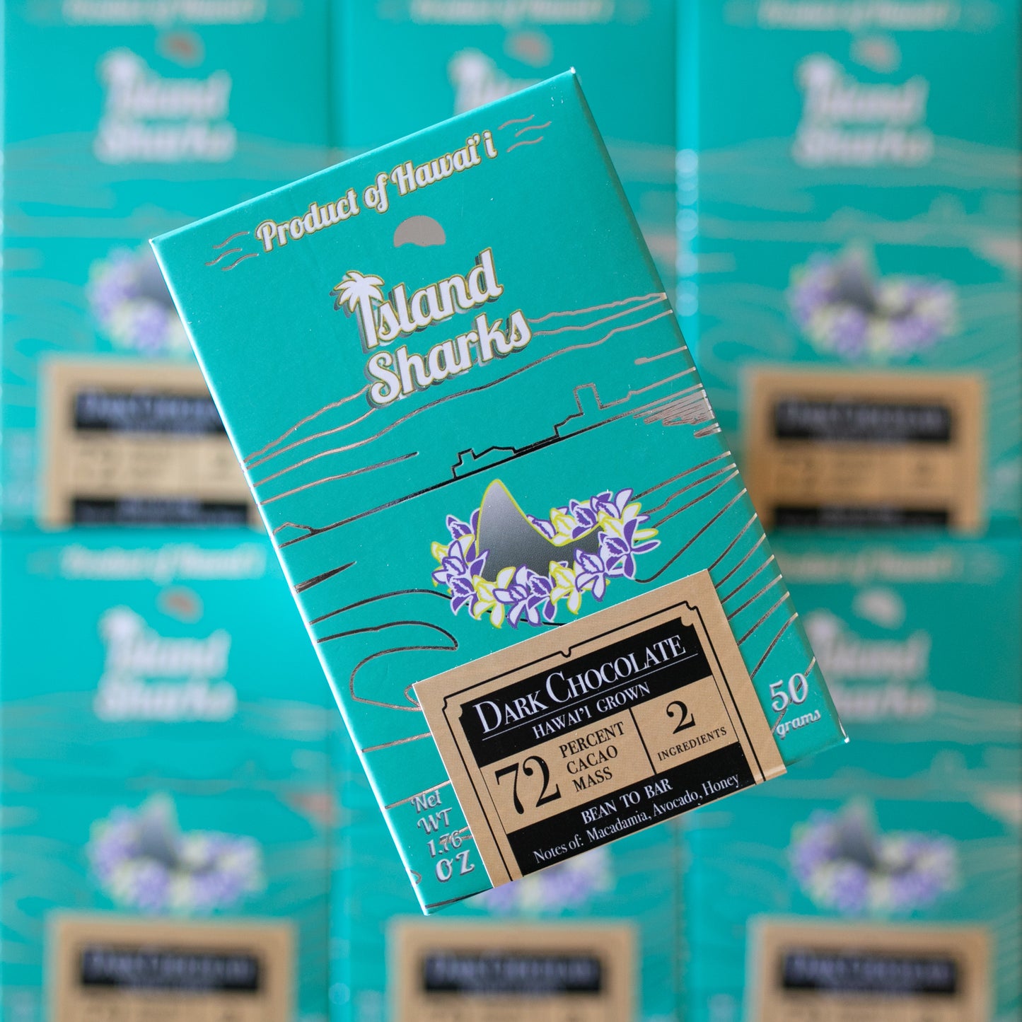 72% Hawai'i Island Grown Cacao Dark Chocolate-1