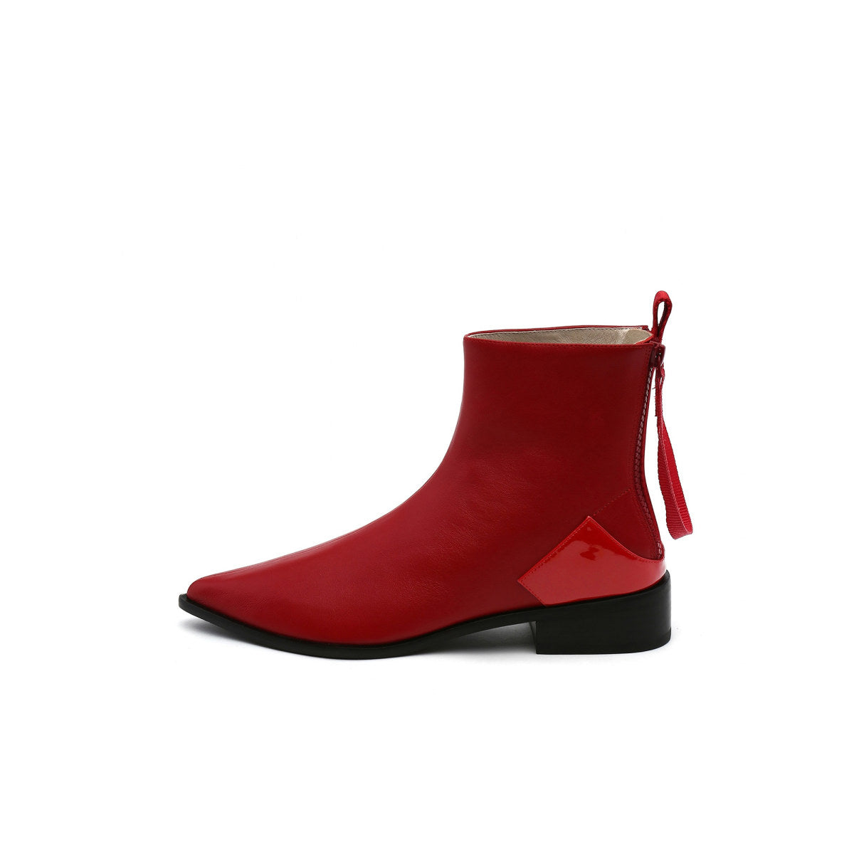 Leather Back-Zip Walking Boots-6