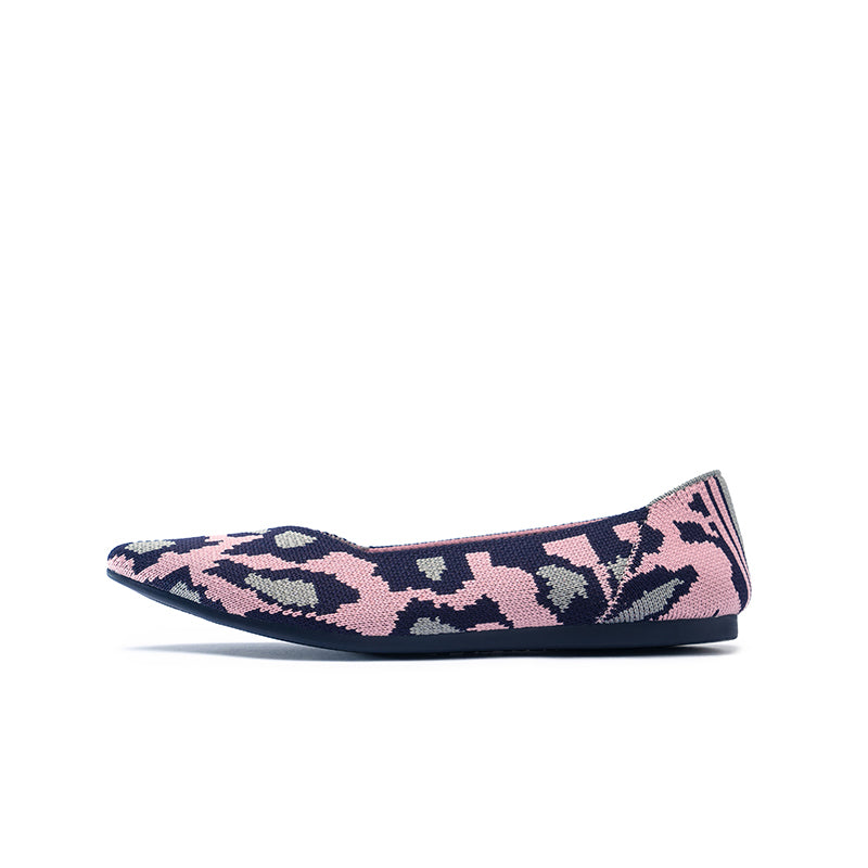Leopard Print Pointed Toe Work Shoes-6