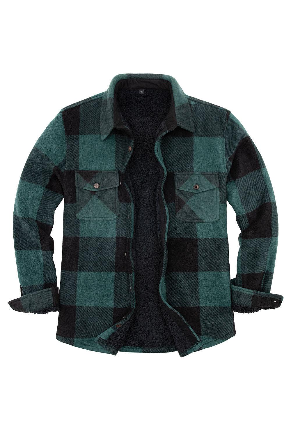 Men's Matching Family Buffalo Green Plaid Jacket-2