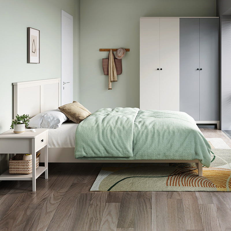 Minimalist Cream Bedset with Matress and Headboard-1