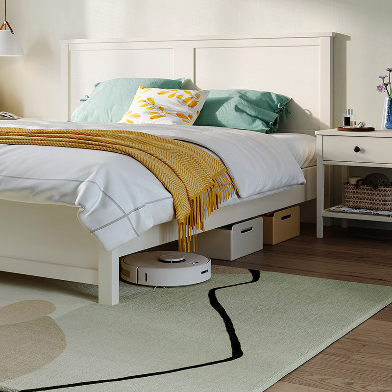 Minimalist Cream Bedset with Matress and Headboard-3