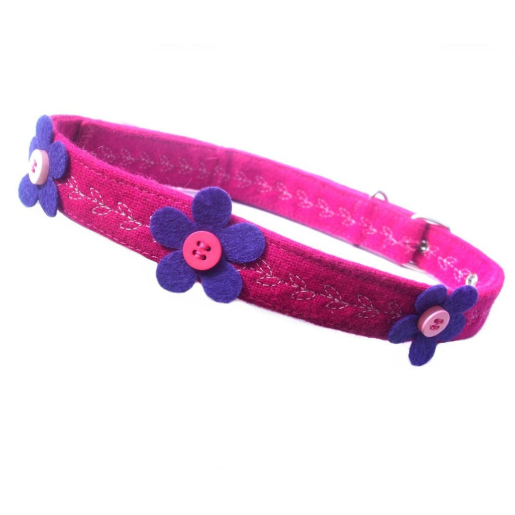Prediletto Handmade Pretty Flower Dog Collar-0