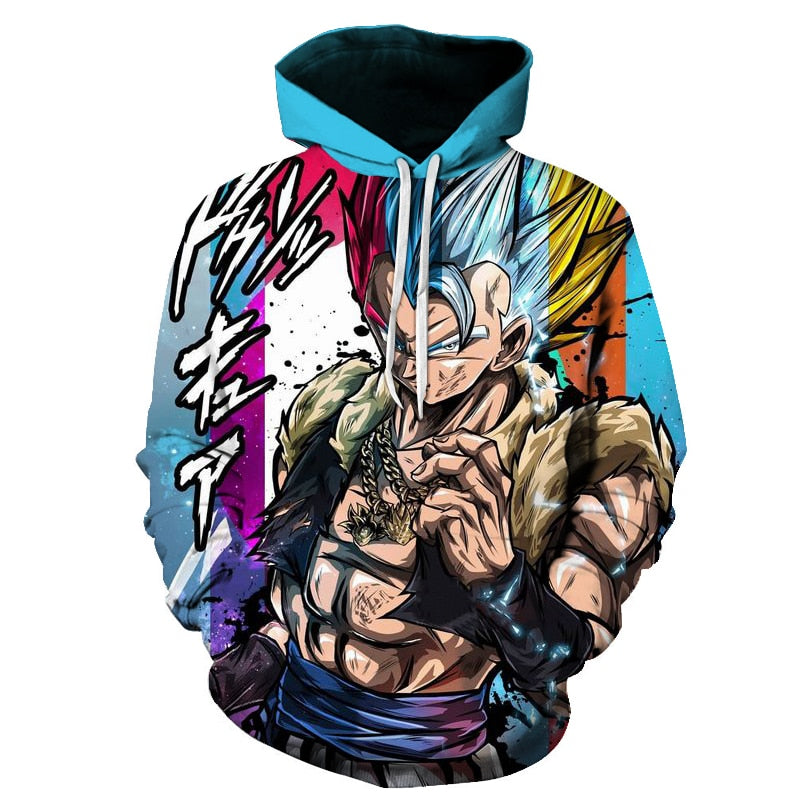 Dragon Ball Super 3D Hoodie Men /Women Spring Autumn Fashion Sweatshirt Unisex Japanese Anime Goku Print Jacket Outerwear-0