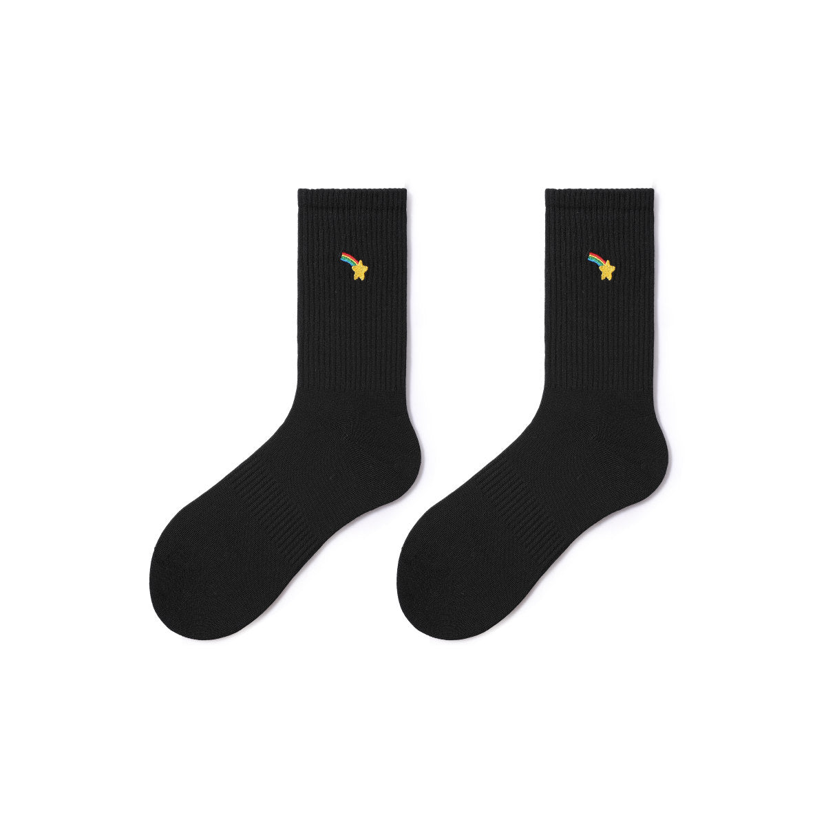 Rainbow All-season Women 5pcs Crew Socks Set-2