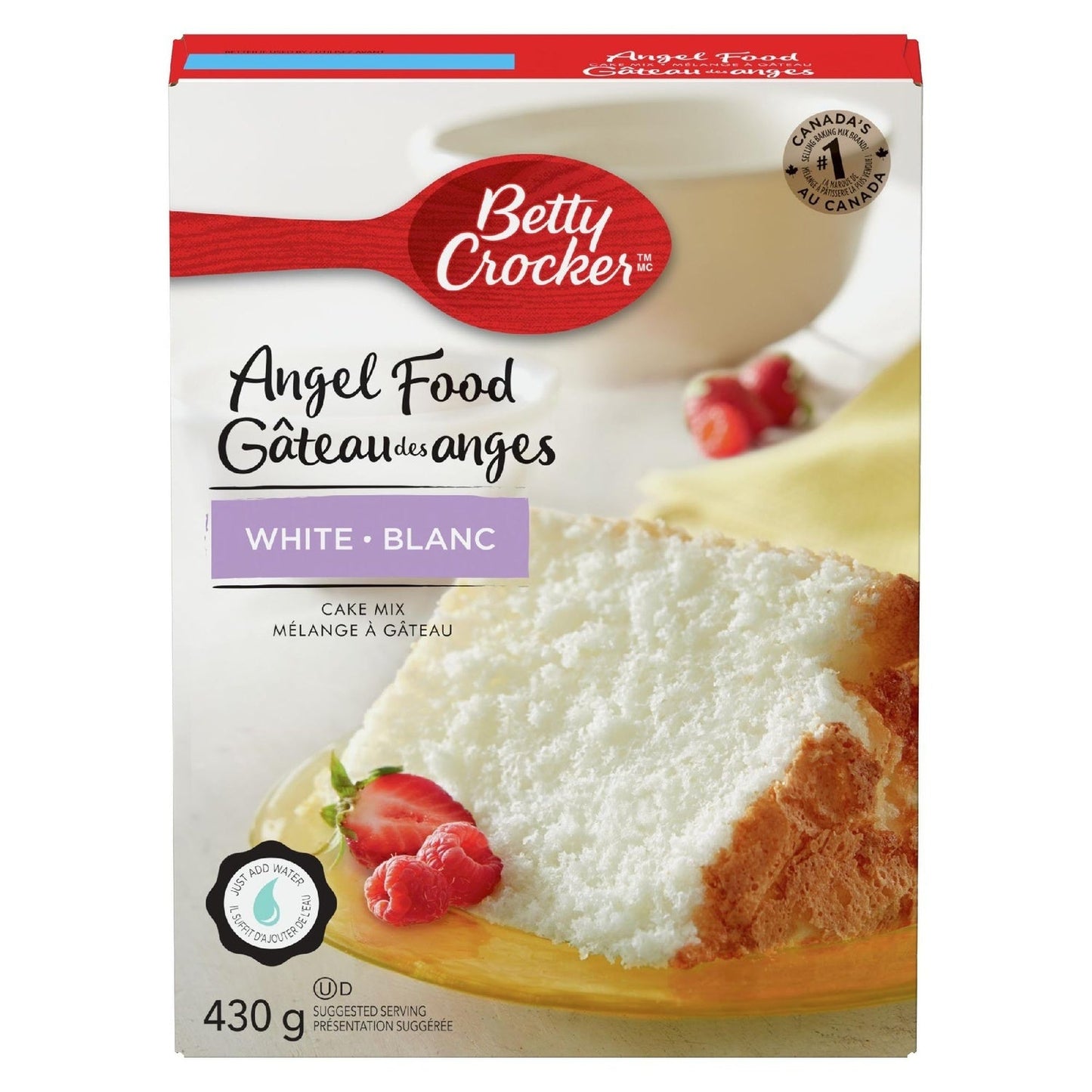 Mix Cake Angel Food - 36 x 12 g - Betty Crocker - Baking Mixes and Ingredients - Canadian Distribution-2