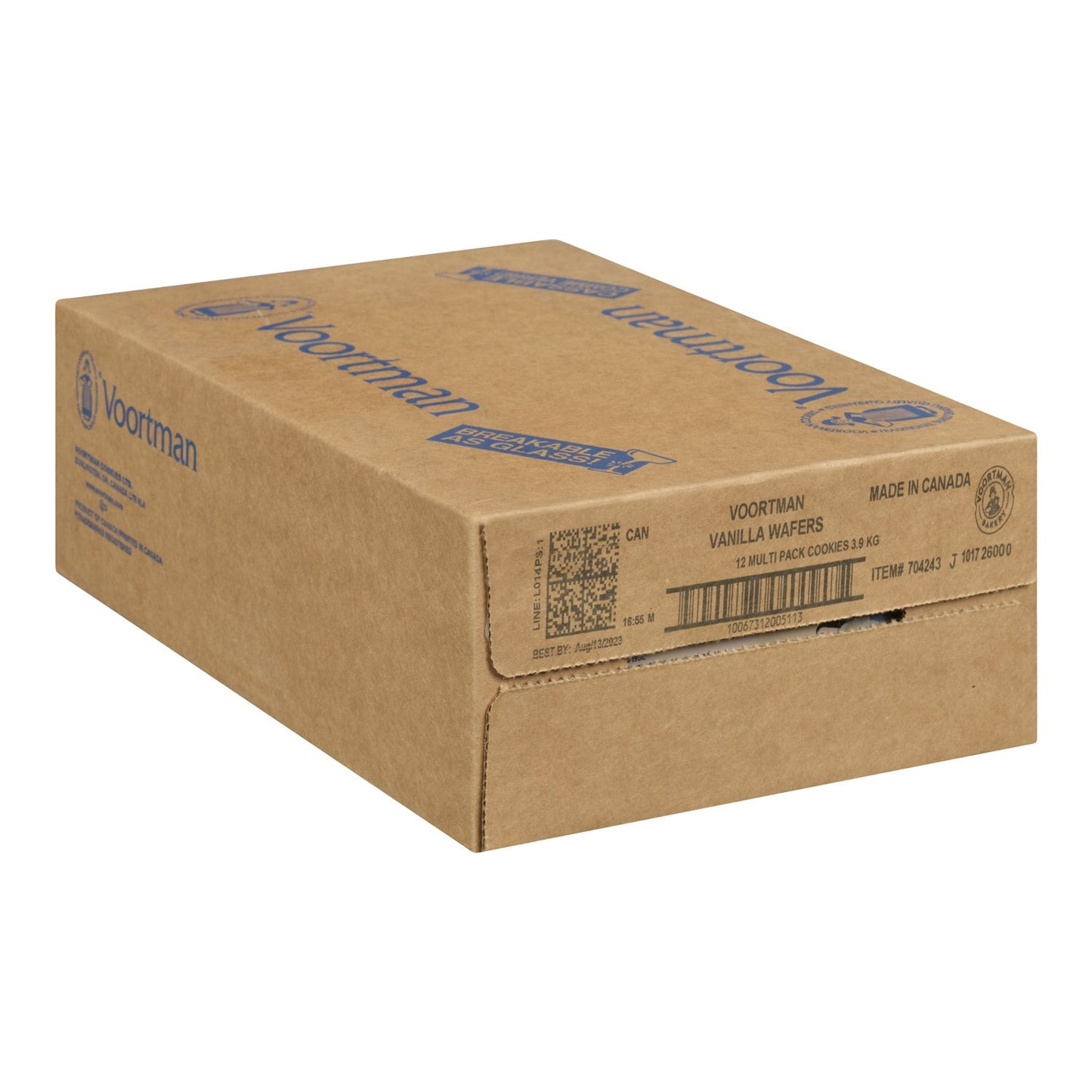 Cookie Wafer Vanilla - 12 x 300 g - Voortman - Restaurant and Foodservice Ingredients - Canadian Distribution-1