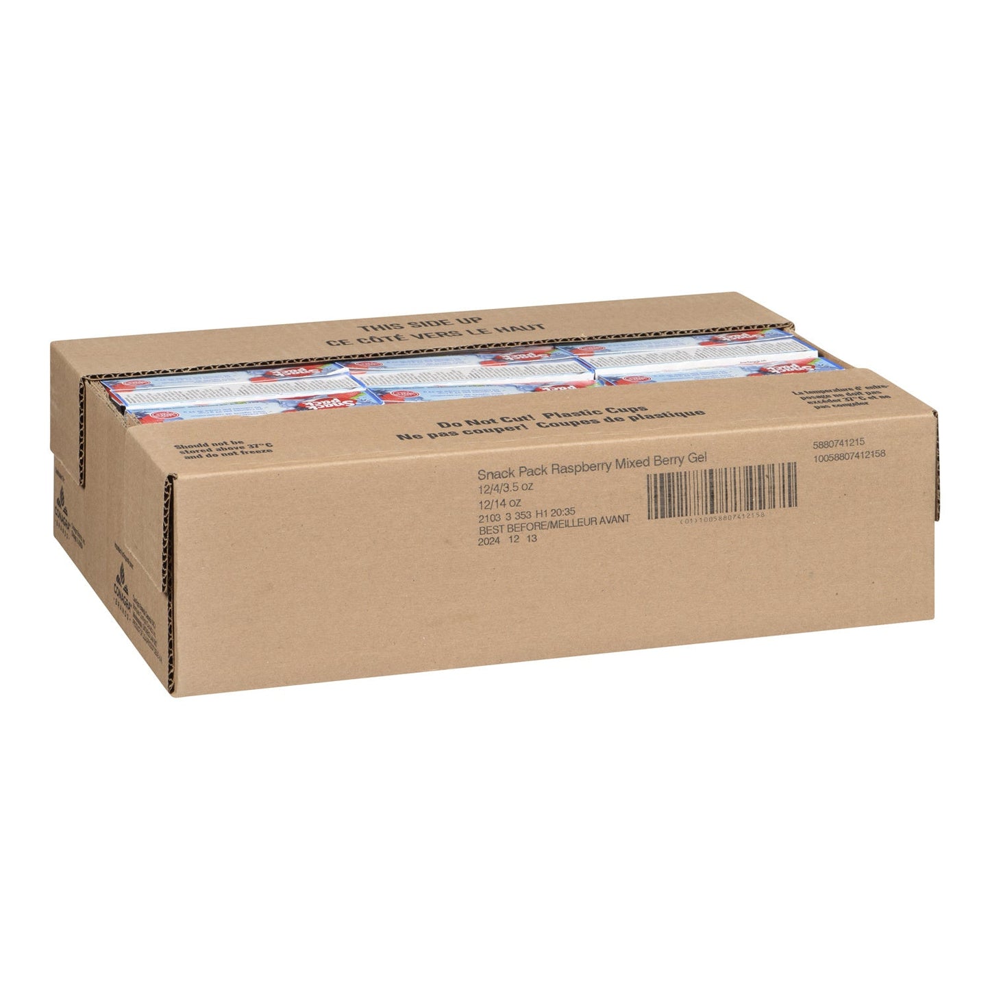 Gelatin Raspberry Miniberry Juicy Gel - 48 x 99 g - Hunt Wesson - Baking Mixes and Ingredients - Canadian Distribution-2