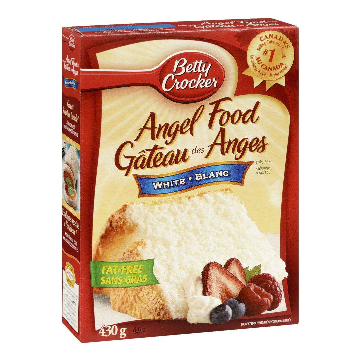 Mix Cake Angel Food - 36 x 12 g - Betty Crocker - Baking Mixes and Ingredients - Canadian Distribution-0