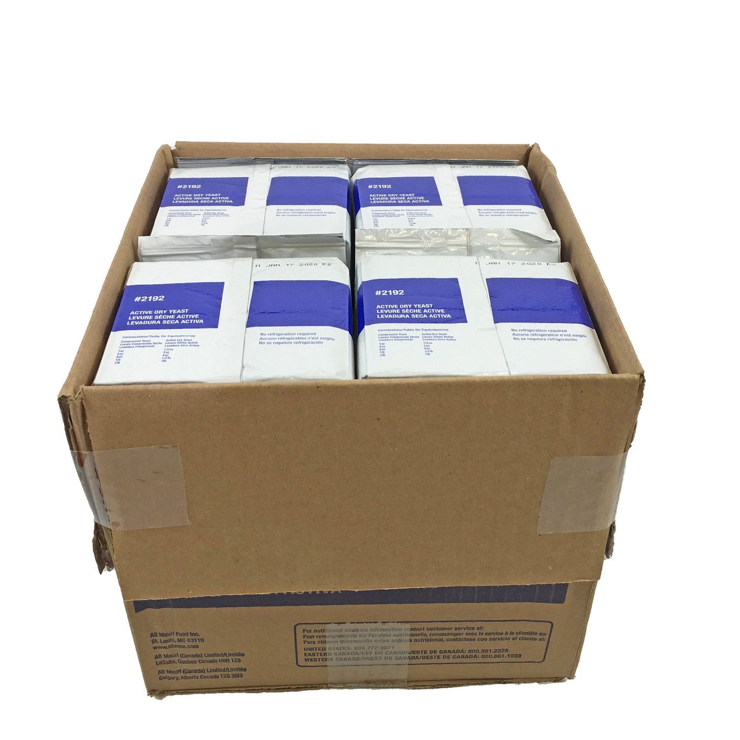 Yeast Active Dry - 2 lbs (Case = 12 x 2 lbs) - Fleischmans - Baking Mixes and Ingredients - Canadian Distribution-3