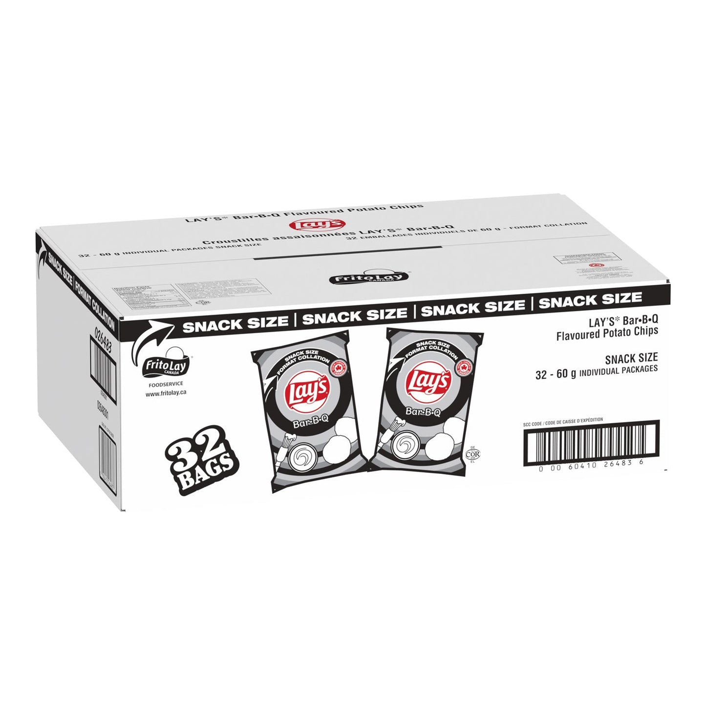 Potato Chip BBQ - 32 x 60 g - Lays - Restaurant and Foodservice Ingredients - Canadian Distribution-1