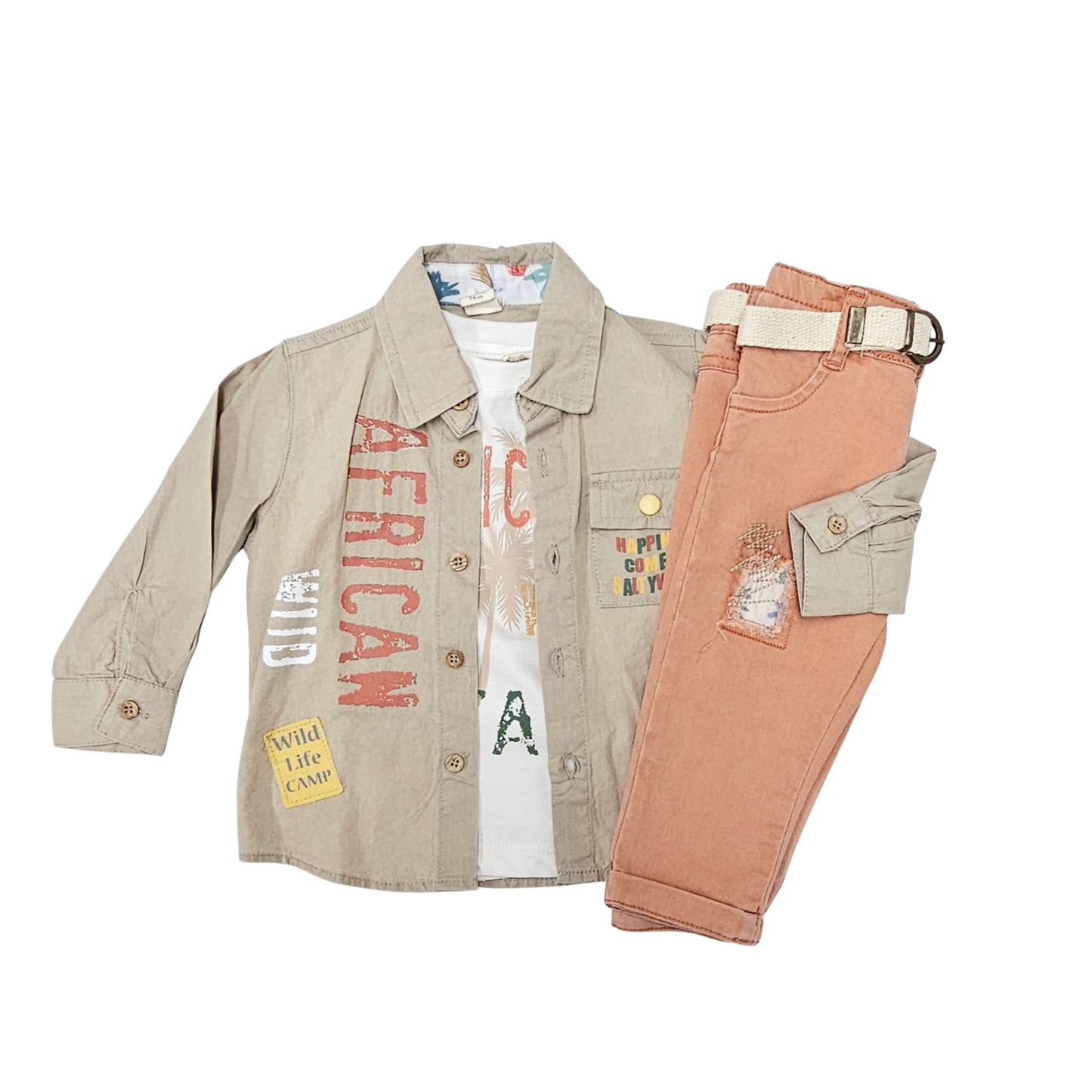 African Wild Boys Casual Set-1