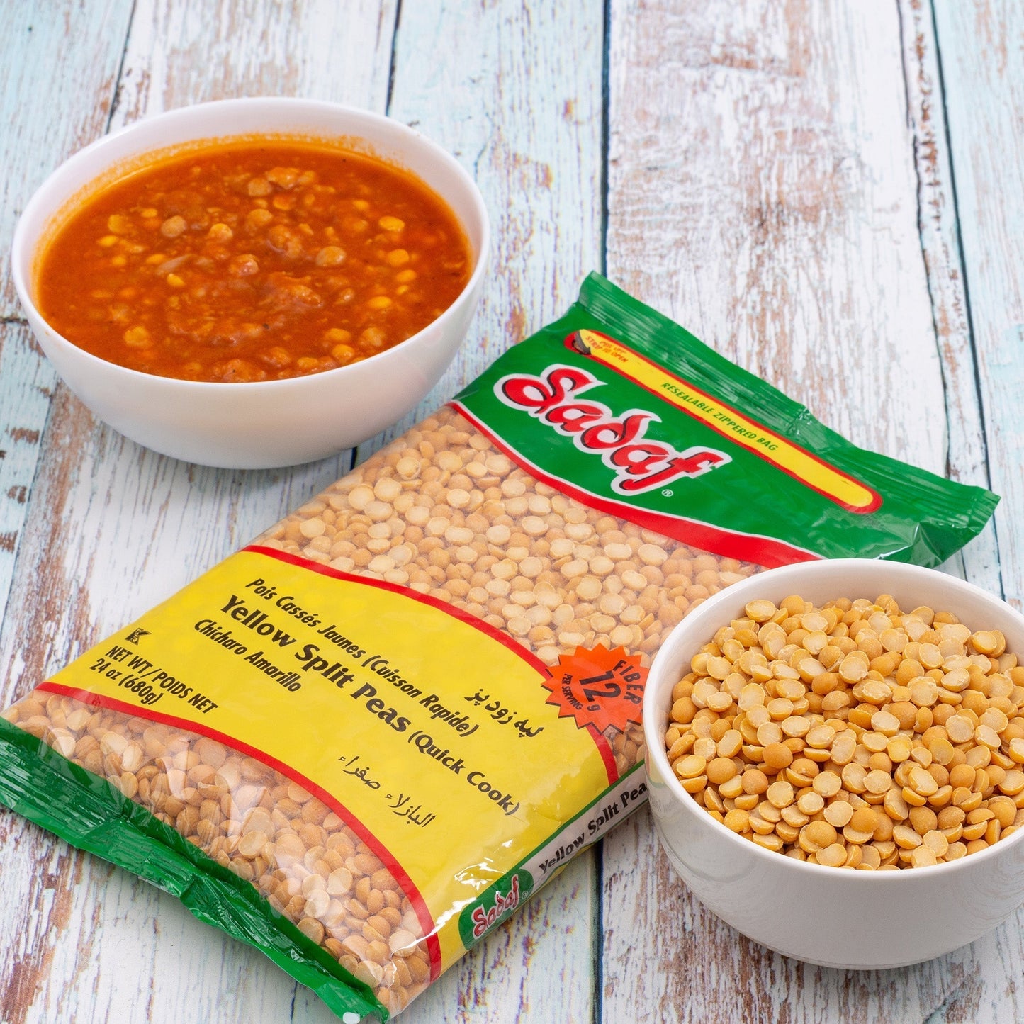 Sadaf Yellow Split Peas | Dried - 24 oz.-1