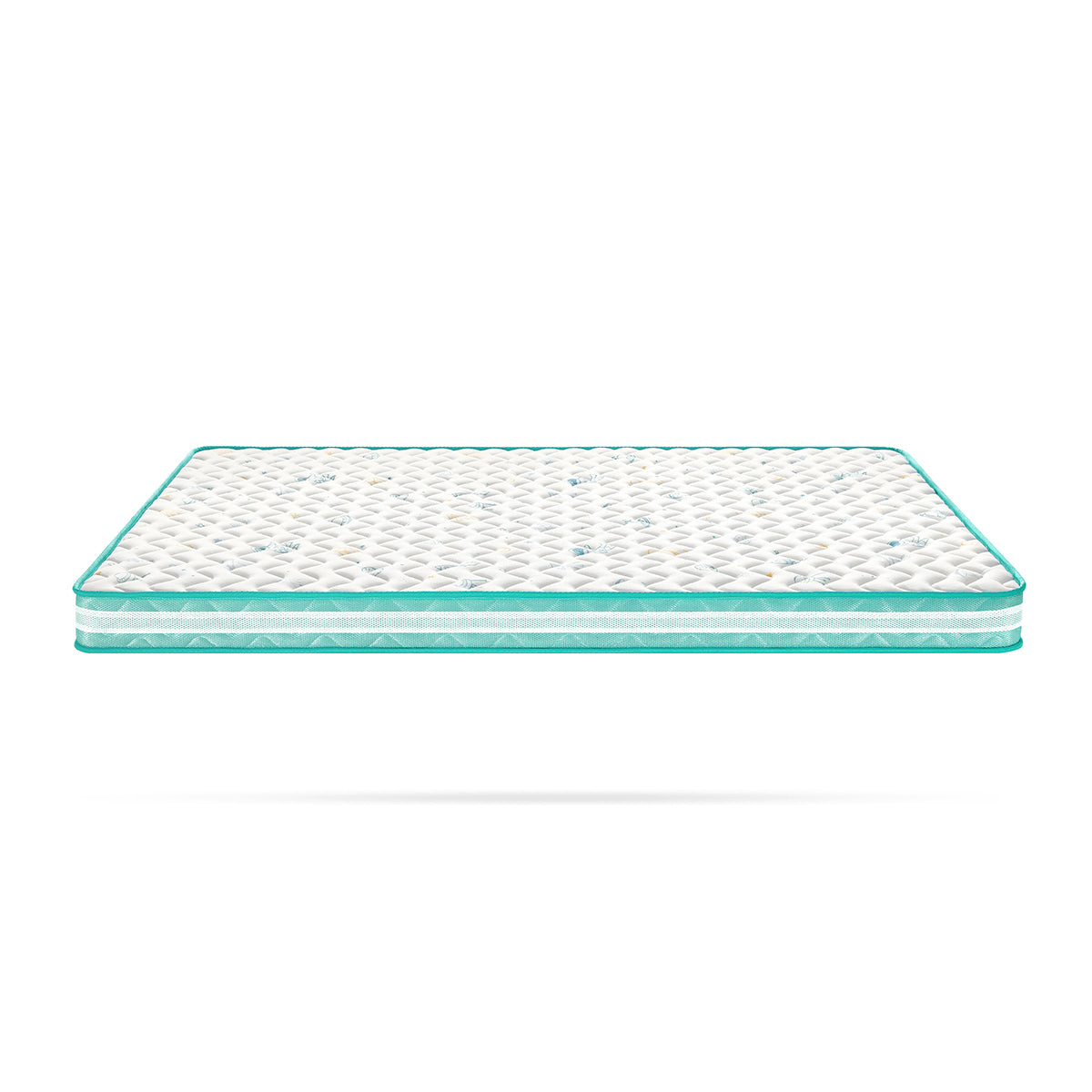Single Blue Platform Bed Mattress Set and Storage-1
