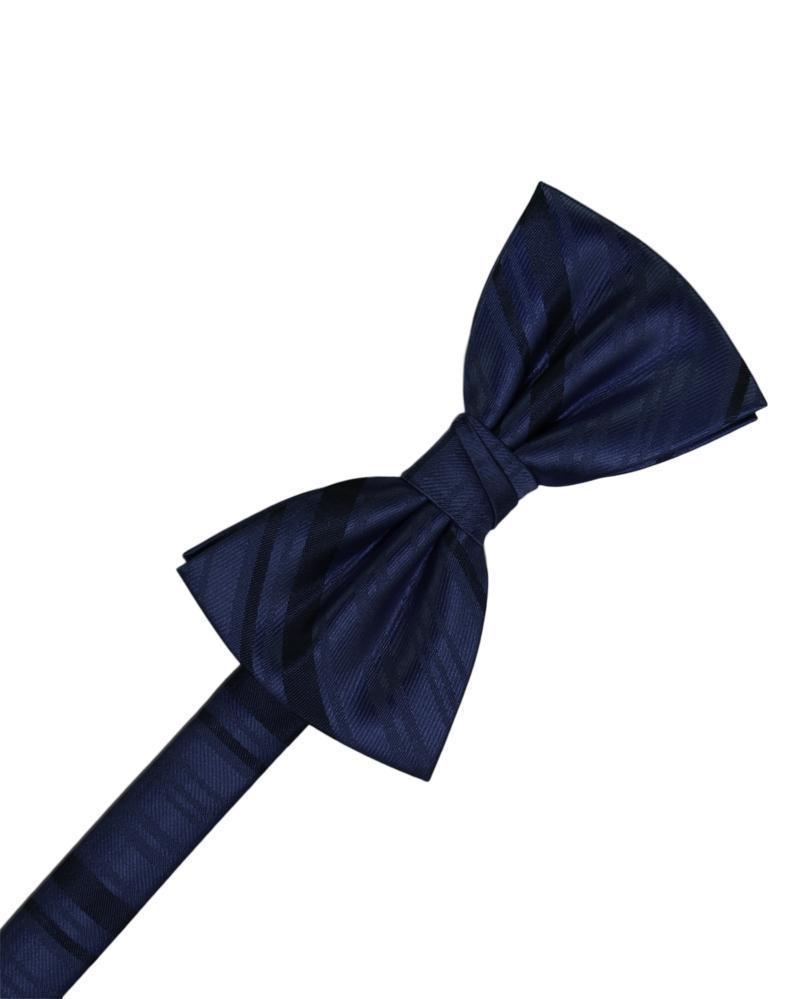 Striped Satin Bow Tie Pre-Tie-34