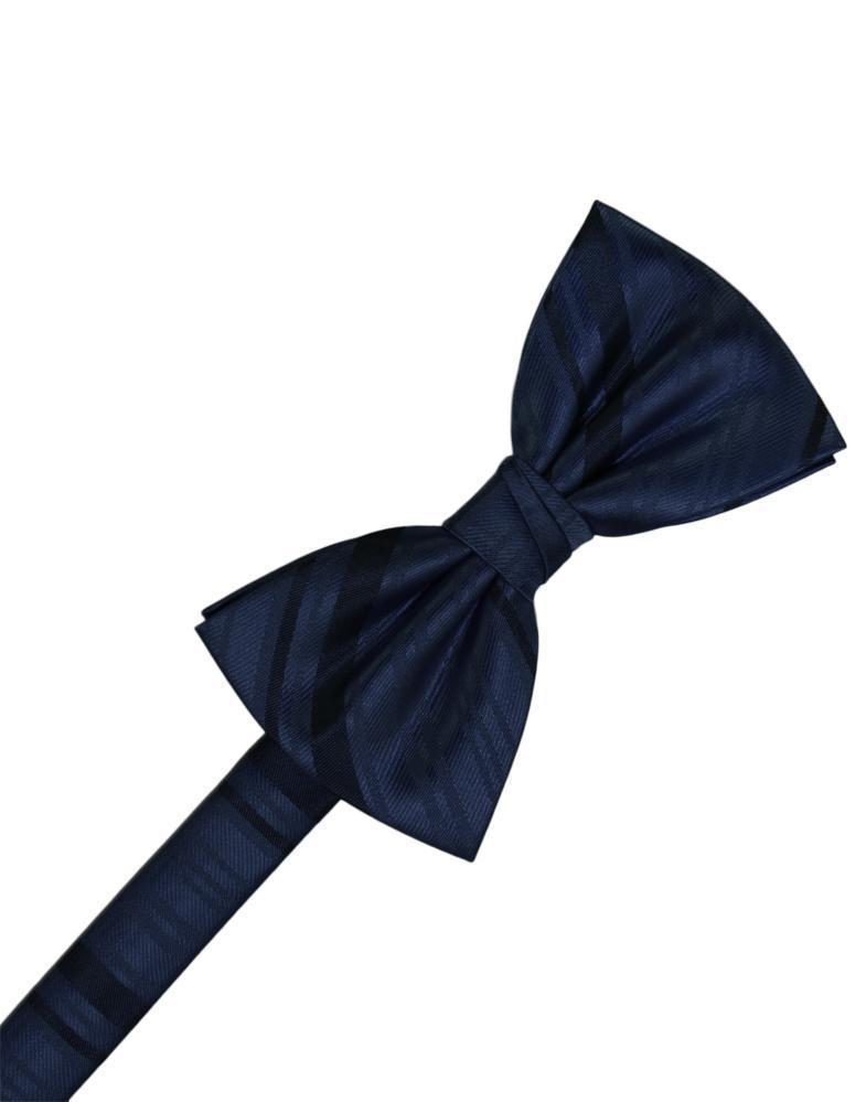 Striped Satin Bow Tie Pre-Tie-36