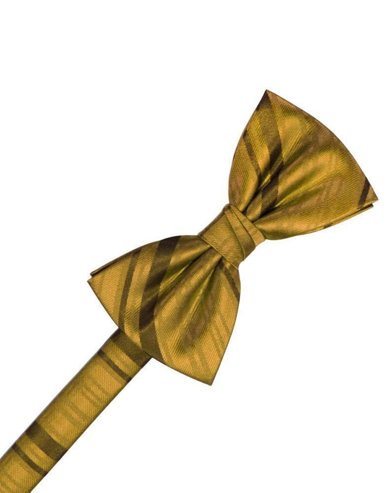 Striped Satin Bow Tie Pre-Tie-38