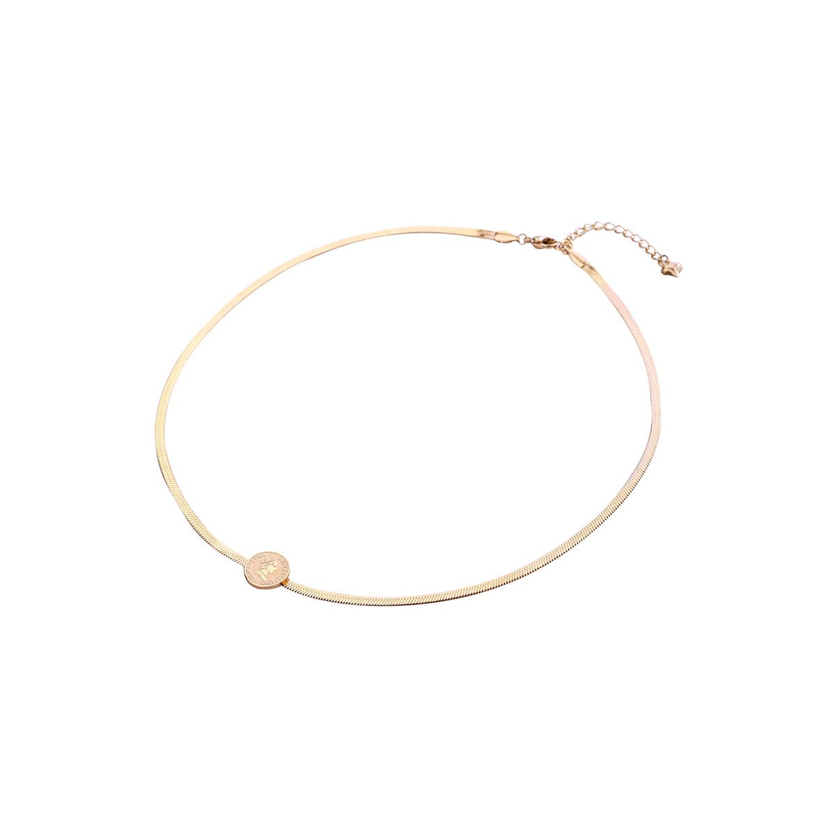 The Queen Rose Gold Necklace-0