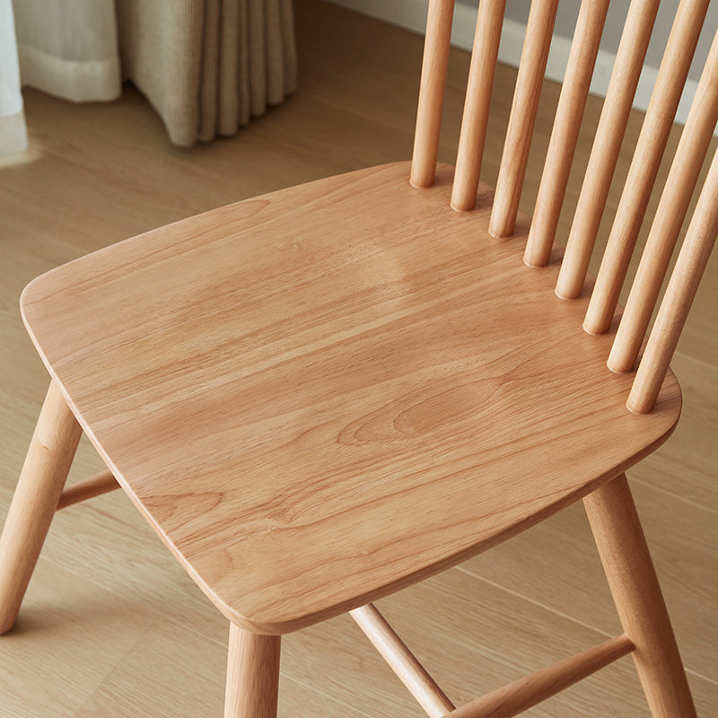 True Color Windsor Spindle Back Natural Dining Chairs (Set of 2)-3